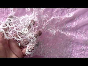 Dentelle Florale Légère Ivoire - Iona