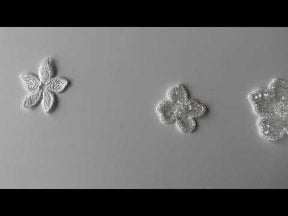Fleur perlée ivoire- Calendula (Sac de  10)