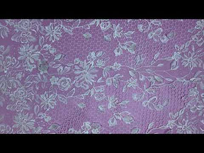 Dentelle Treillis Brodée Ivoire - Kiri