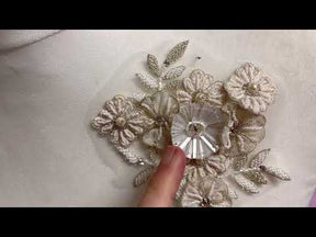 Applique en cristal brodée – Aster