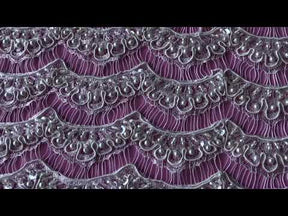 Dentelle Perlée Ivoire - Demi
