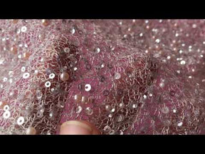 Dentelle à sequins blush - Zion