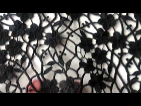 Dentelle Guipure Noire - Ebba