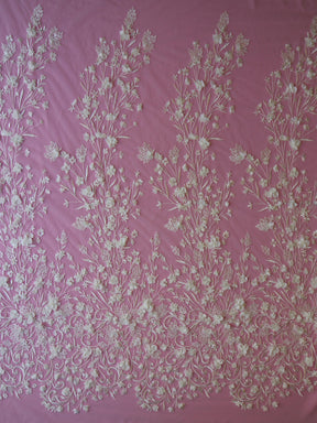 Dentelle Brodée 3D Ivoire - Milena