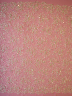 Dentelle Chantilly Perlée Ivoire - Bryony