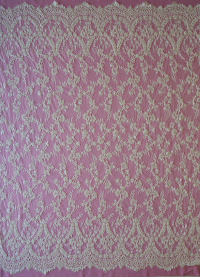 Dentelle Ivoire Perlée et Cordonnée - Constance