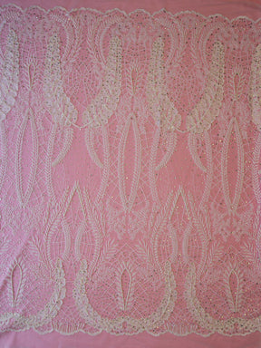 Dentelle perlée ivoire - Dorothy