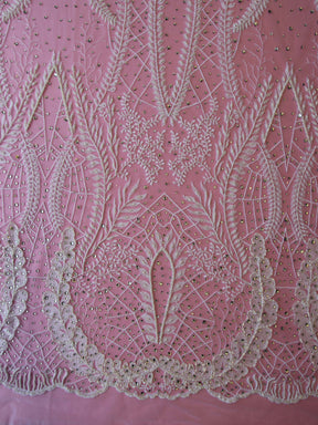 Dentelle perlée ivoire - Dorothy