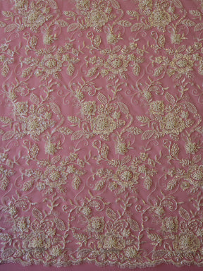 Dentelle Perlée Ivoire - Halle