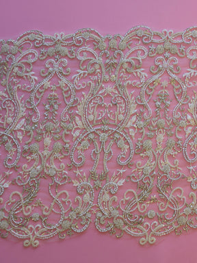 Dentelle Perlée Ivoire - Faith