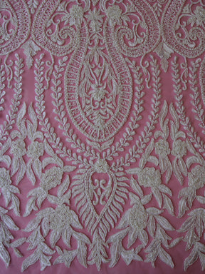 Dentelle perlée à la main ivoire - Jaxton