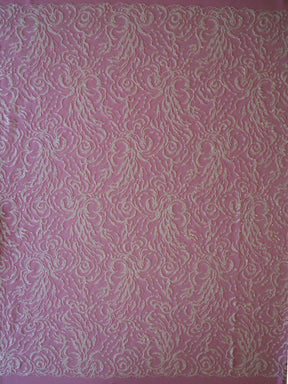 Dentelle Broderie Perlée Ivoire - Meline