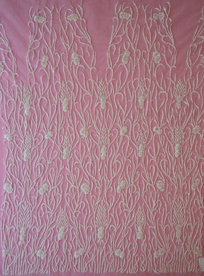 Dentelle Perlée Main Ivoire - Nabeela