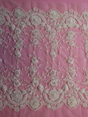 Dentelle Perlée Ivoire - Salvadora