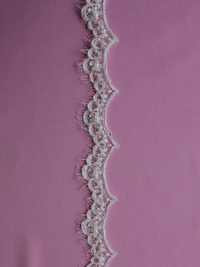 Bordure en dentelle ivoire perlée – Kentucky