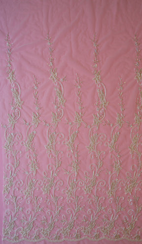 Dentelle Perlée Ivoire - Yedda