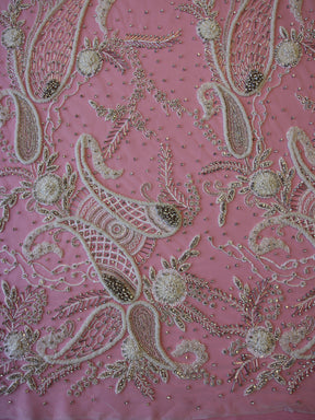 Dentelle Perlée Paisley Ivoire - Amani