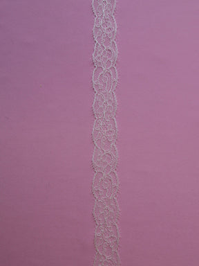 Bordure en dentelle ivoire chantilly - Imogen