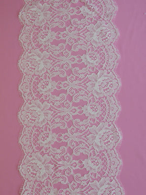Bordure en dentelle ivoire chantilly - Patrice