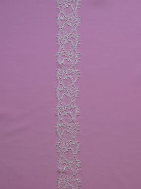 Bordure en dentelle ivoire chantilly - Yvette