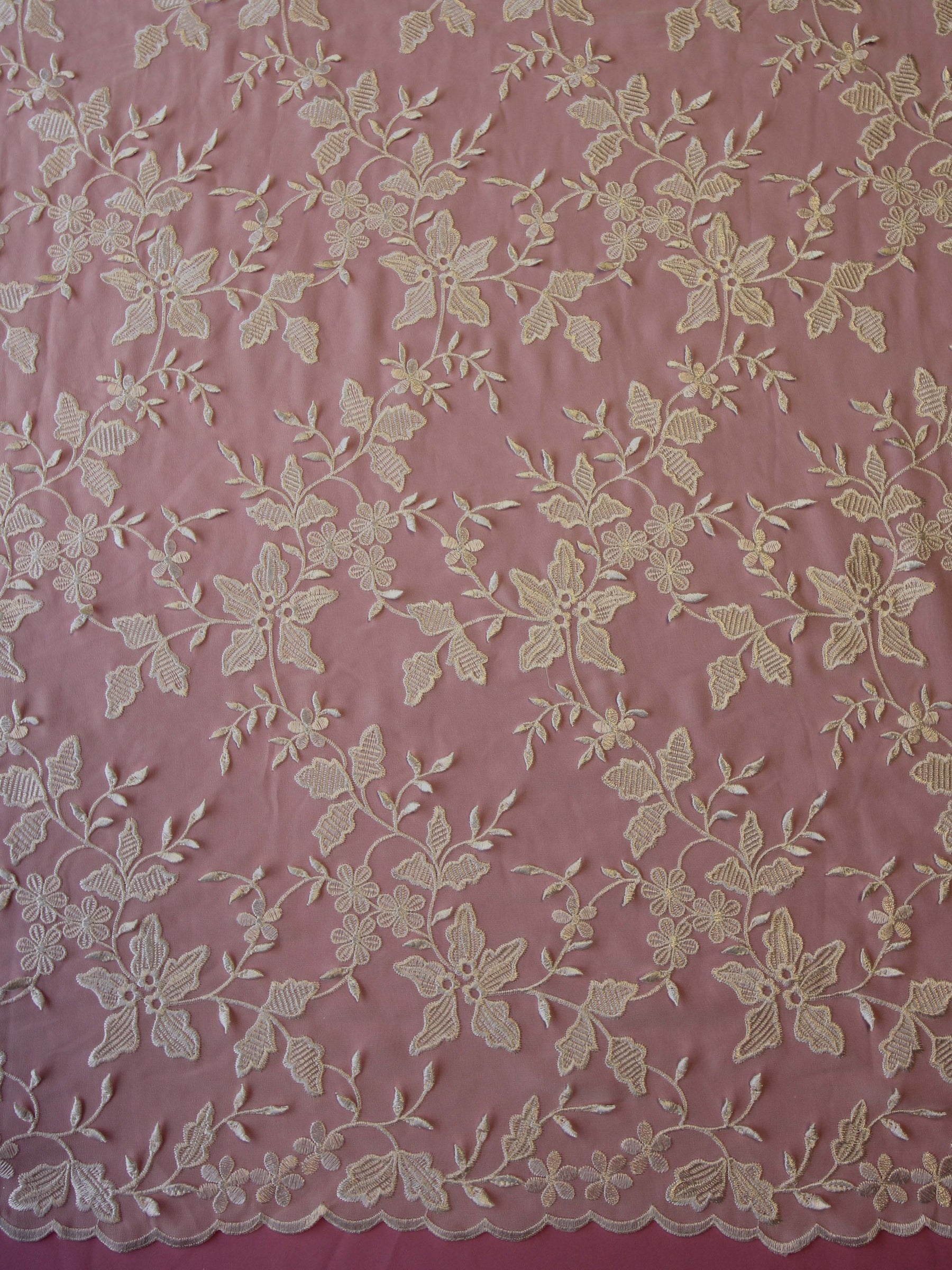Dentelle Mousseline Ivoire - Arden