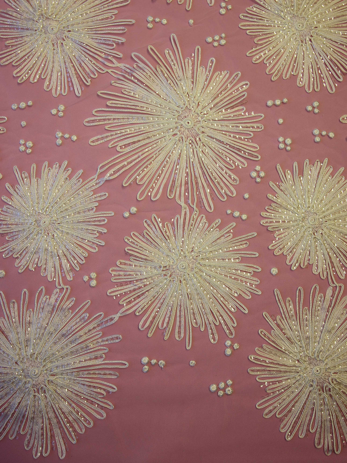 Dentelle Ivoire Cordon & Paillettes - Danuta