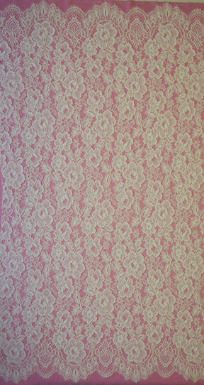 Dentelle Raschel à cordon ivoire - Maggie