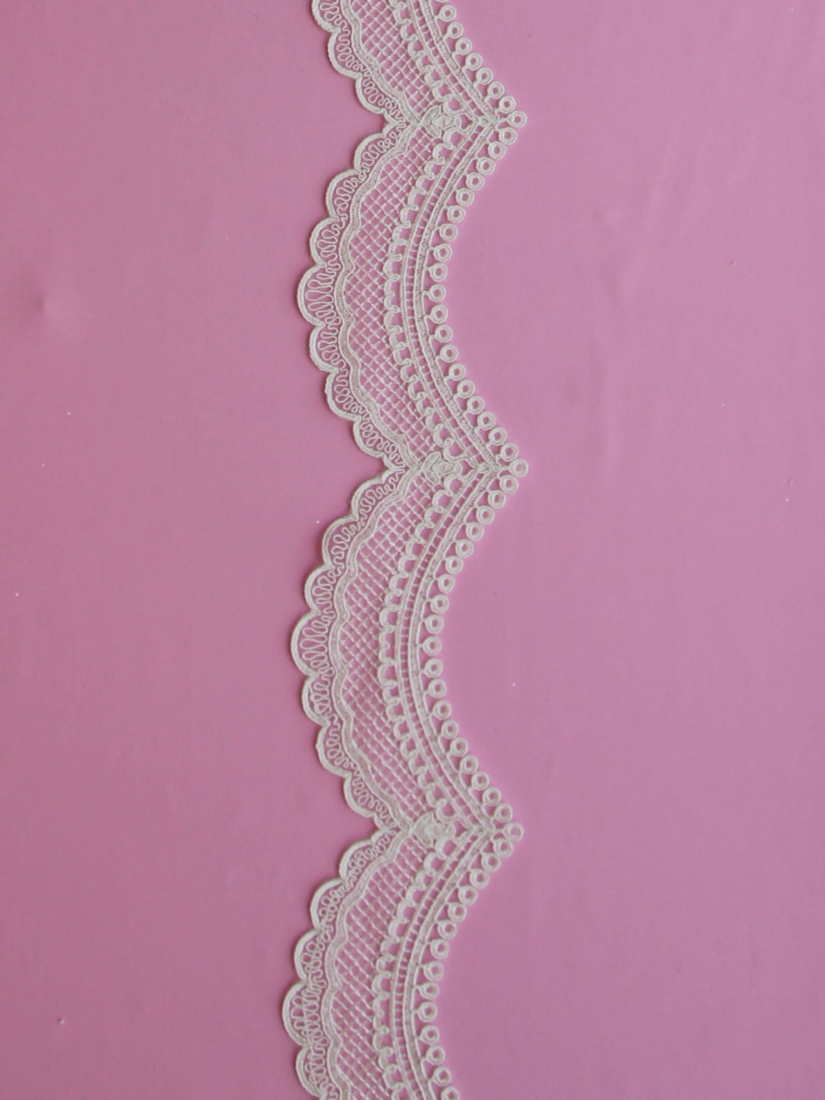Bordure en dentelle ivoire cordée – Elodea