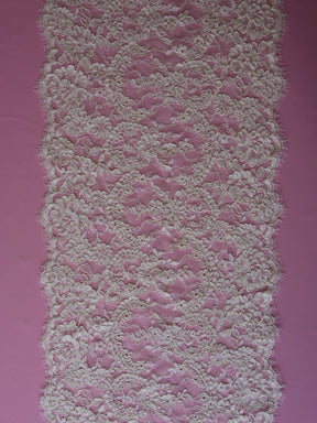 Bordure en dentelle ivoire cordée - Eloise