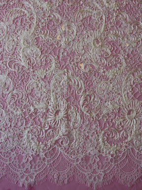 Dentelle Perlée Ivoire - Miriam