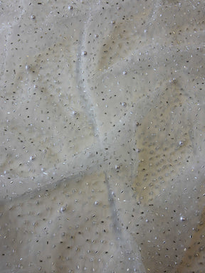 Tulle Ivoire Embelli - Pascale