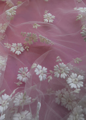 Dentelle Broderie Florale Ivoire - Morag