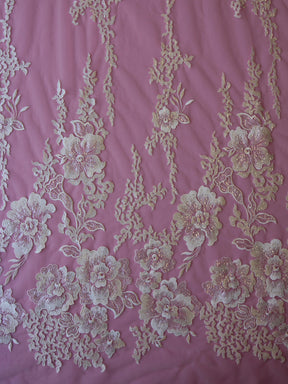 Dentelle Brodée Ivoire - Axcelle