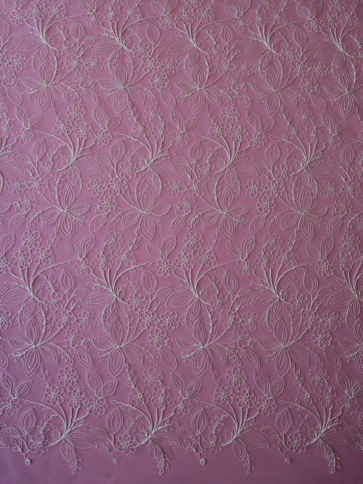 Dentelle brodée ivoire - Connie