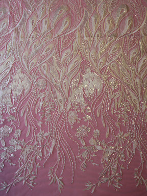 Dentelle Broderie Paillettes Ivoire - Dusk