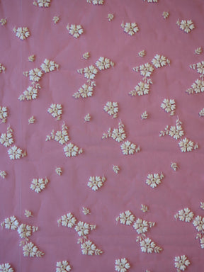 Dentelle Broderie Florale Ivoire - Morag
