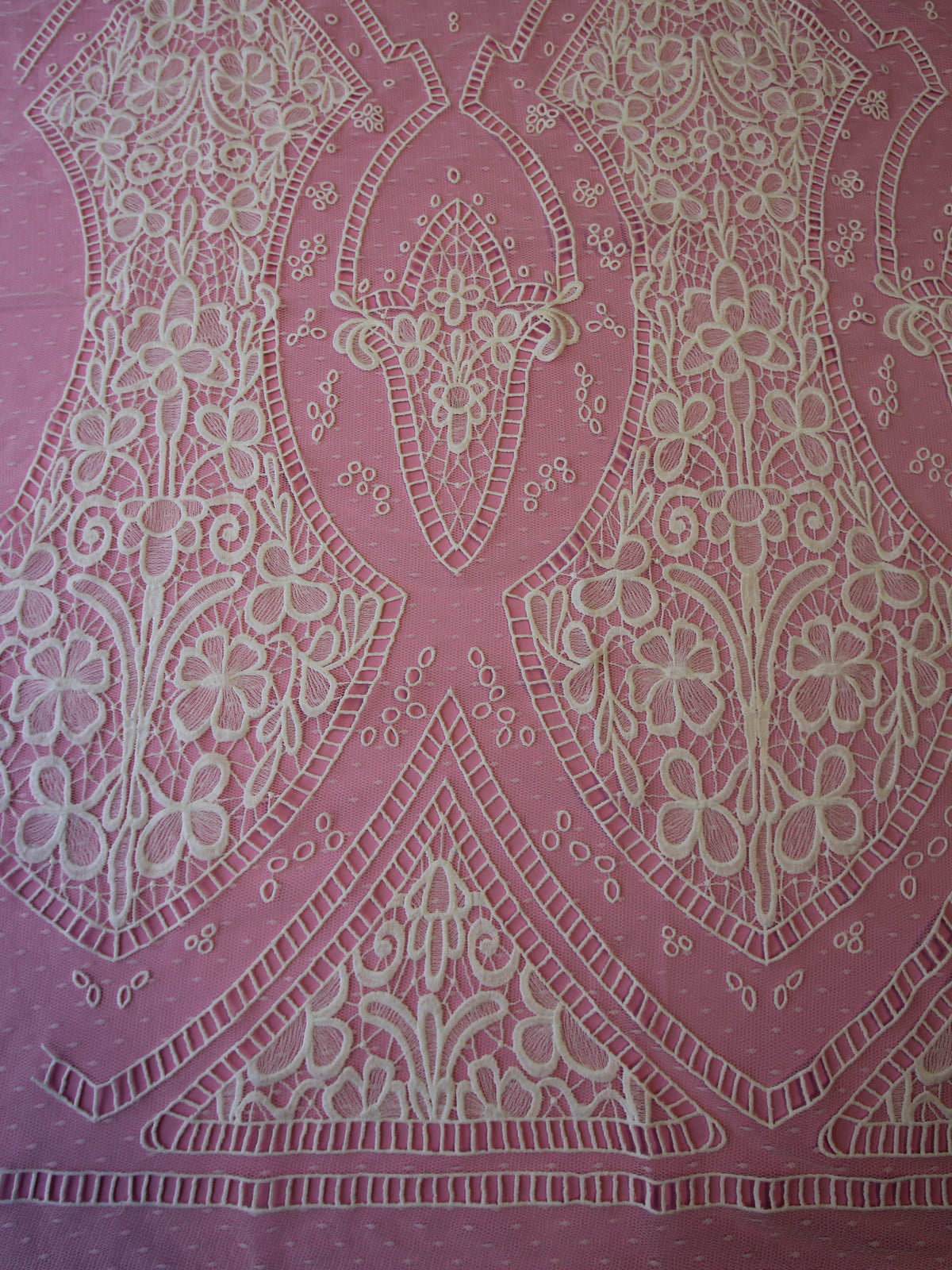 Dentelle Brodée Ivoire - Nyla