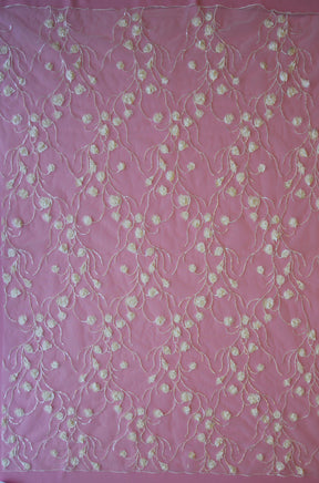 Dentelle Tulle Brodée Ivoire - Appolline