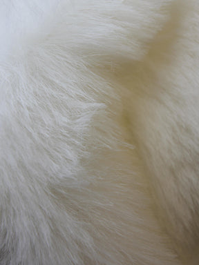 Fausse fourrure en Ivoire  - Ermine