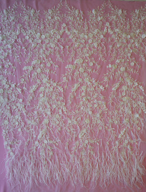 Dentelle Plume Ivoire - Guadeloupe