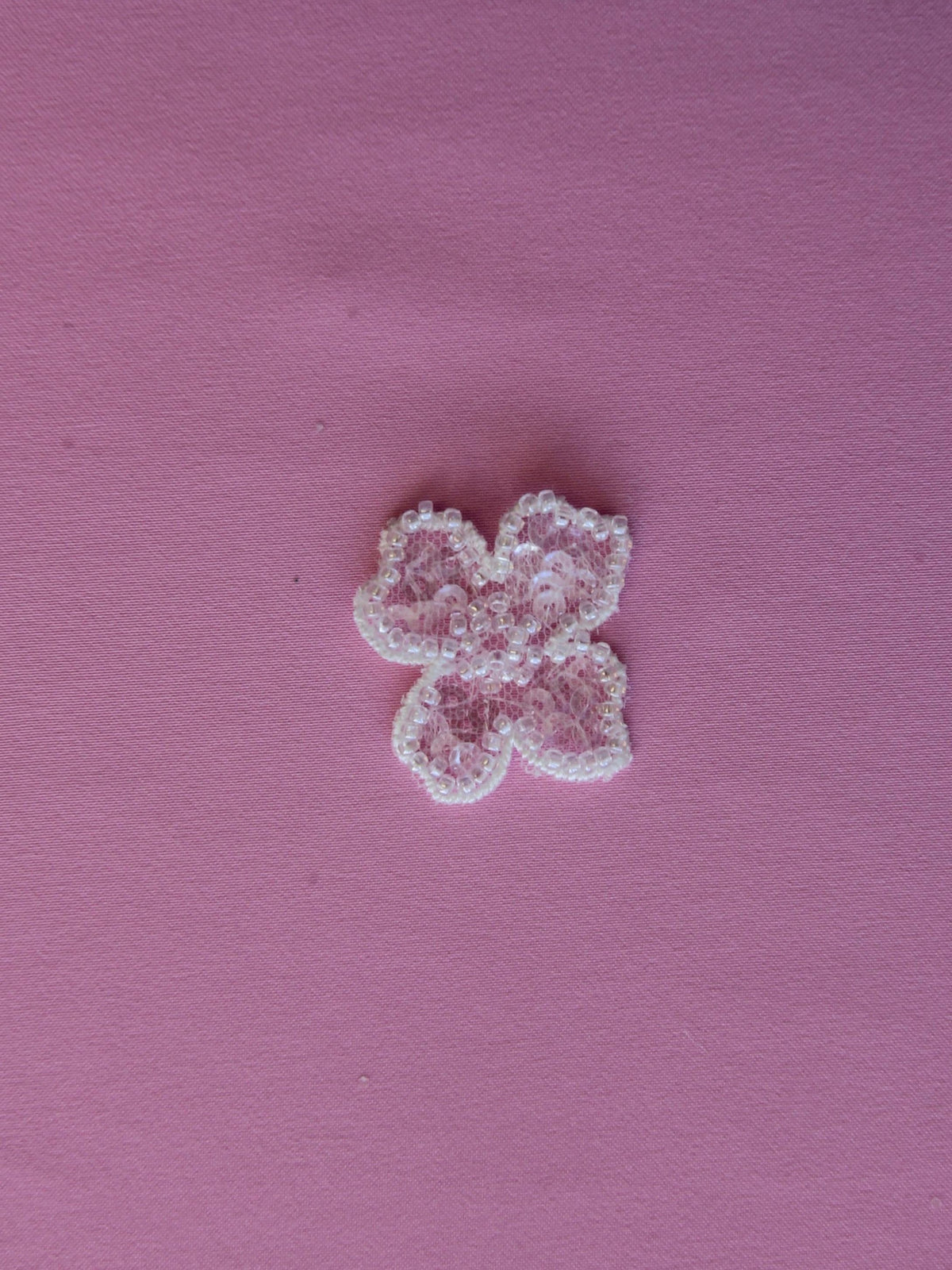 Fleur perlée ivoire- Calendula (Sac de  10)