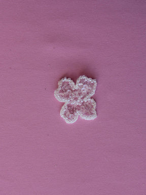 Fleur perlée ivoire- Calendula (Sac de  10)