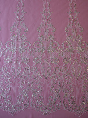 Dentelle pailletée ivoire - Sidney
