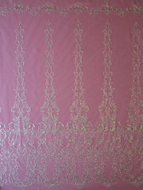 Dentelle pailletée ivoire - Sidney
