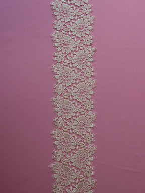 Bordure en dentelle ivoire guipure - Marilyn