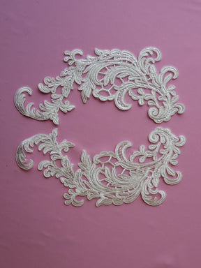 Appliques en dentelle Ivoire Pailletée - Nymph