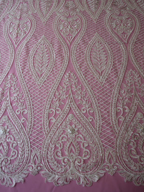 Dentelle Brodée Cordonnée Ivoire - Blossom