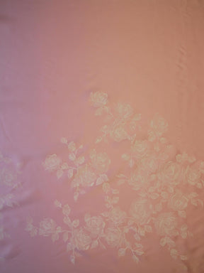 Soie Organza satinée et imprimée ivoire - Lorenzo