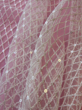 Tulle ivoire avec sequins - Glint