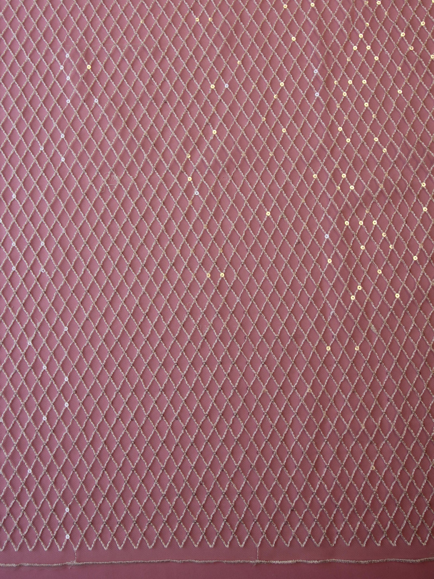 Tulle ivoire avec sequins - Glint